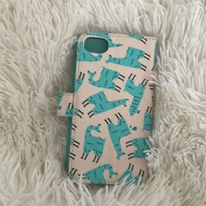 Llama phone case (iPhone 8) with wallet